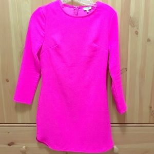 Tobi hot pink long sleeve dress